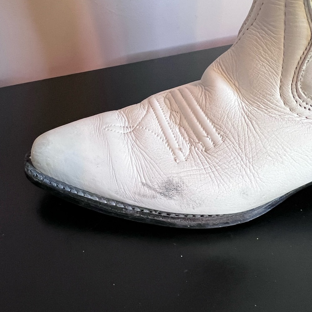 Vittorio Ricci White Cowgirl Boots 6M - Picture 12 of 16
